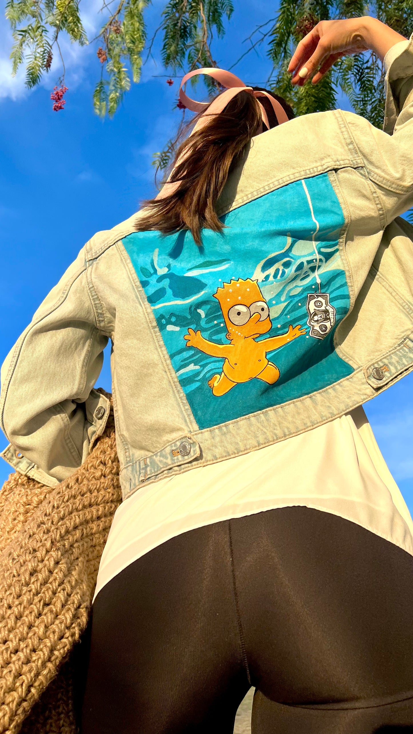 Denim jacket BART SIMPSON NEVERMIND