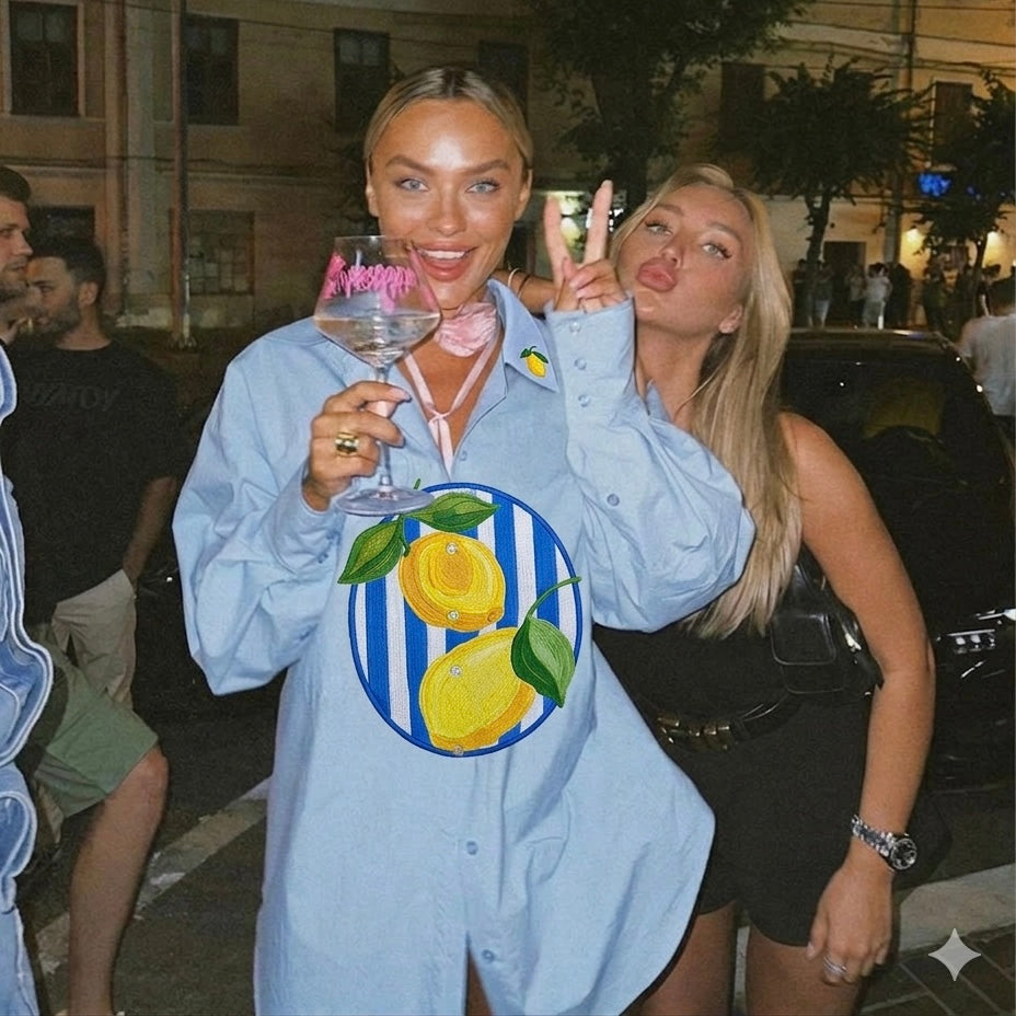 CAMISA AZUL LIMONCELLO