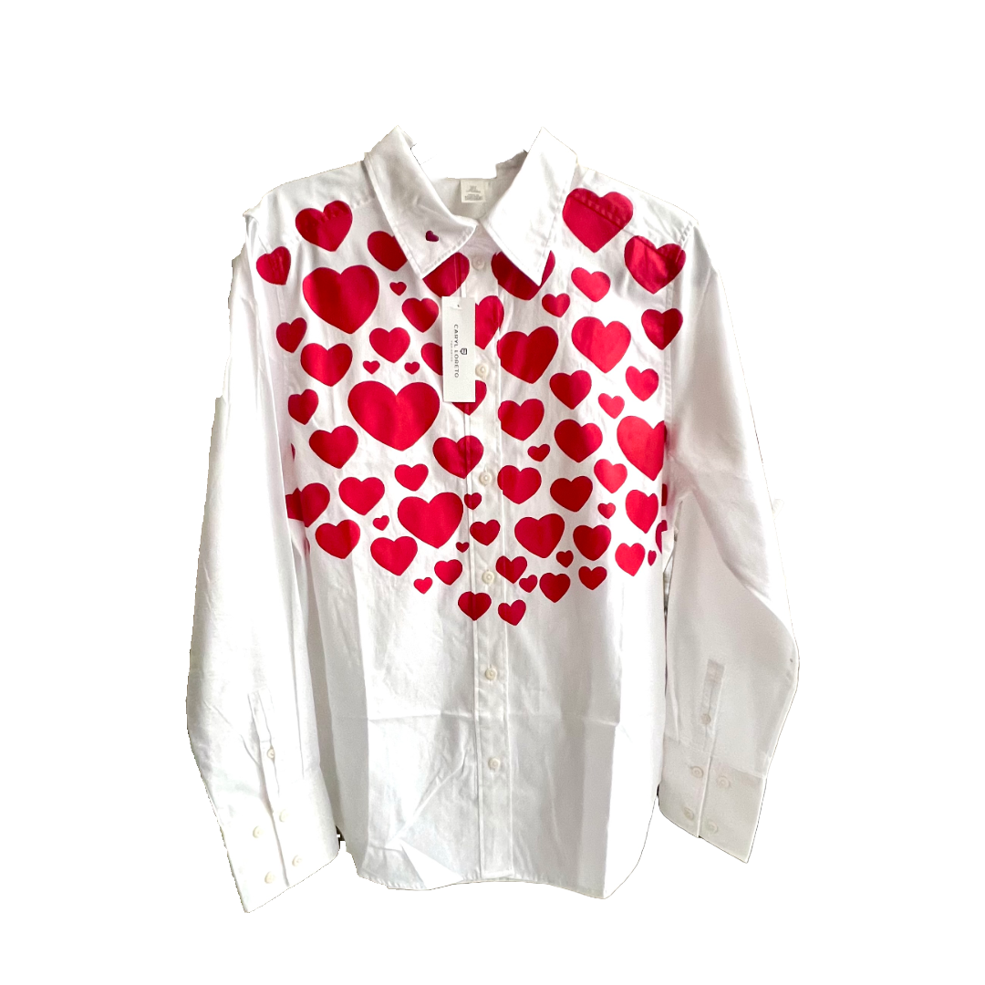 CAMISA CORAZONES ROJOS
