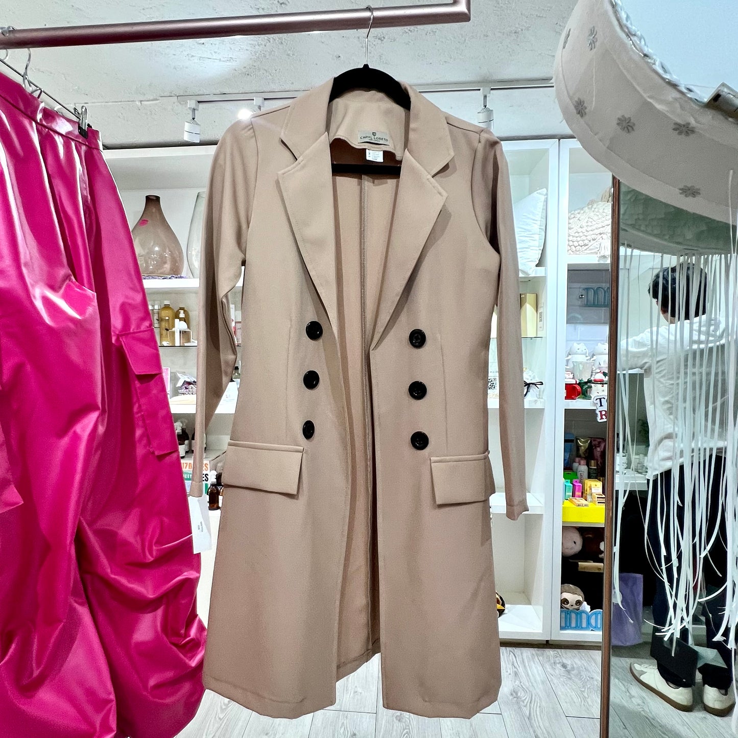 Blazer beige maxi