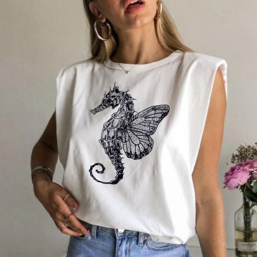 Blusa caballito de mar