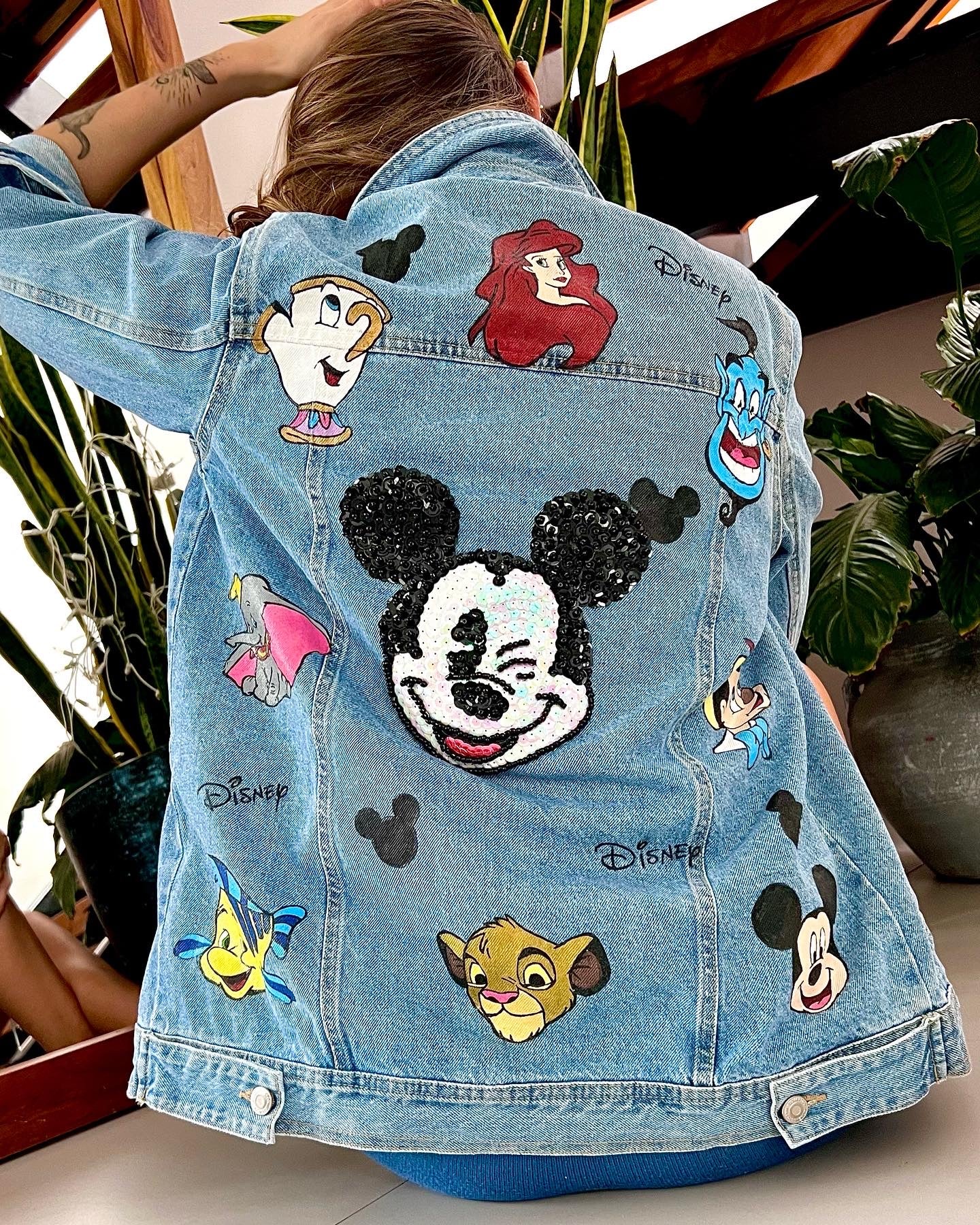 Mezclilla Mickey Mouse Chamarra Mezclilla Disney CAZADORA DENIM