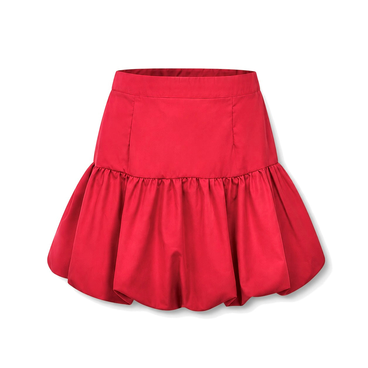 Falda globo roja