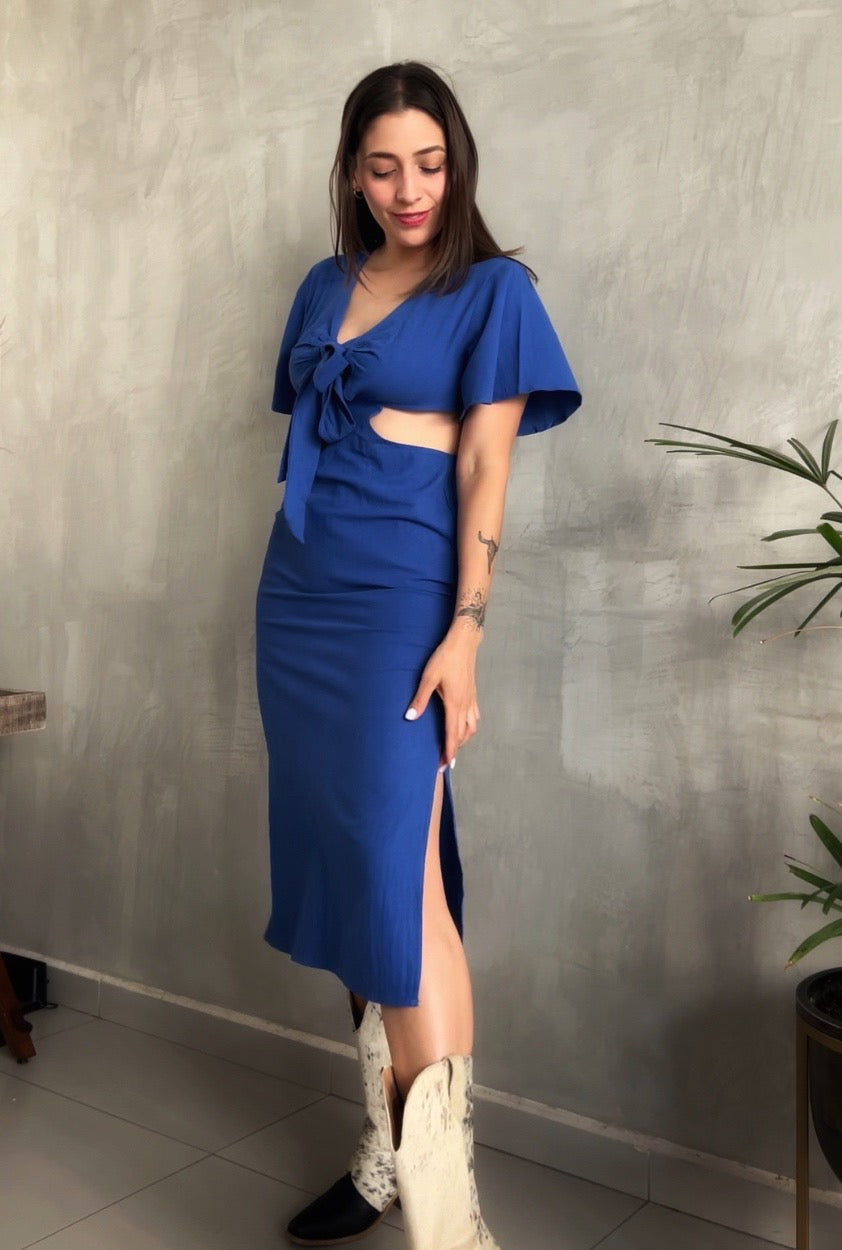 Vestido Azul middi