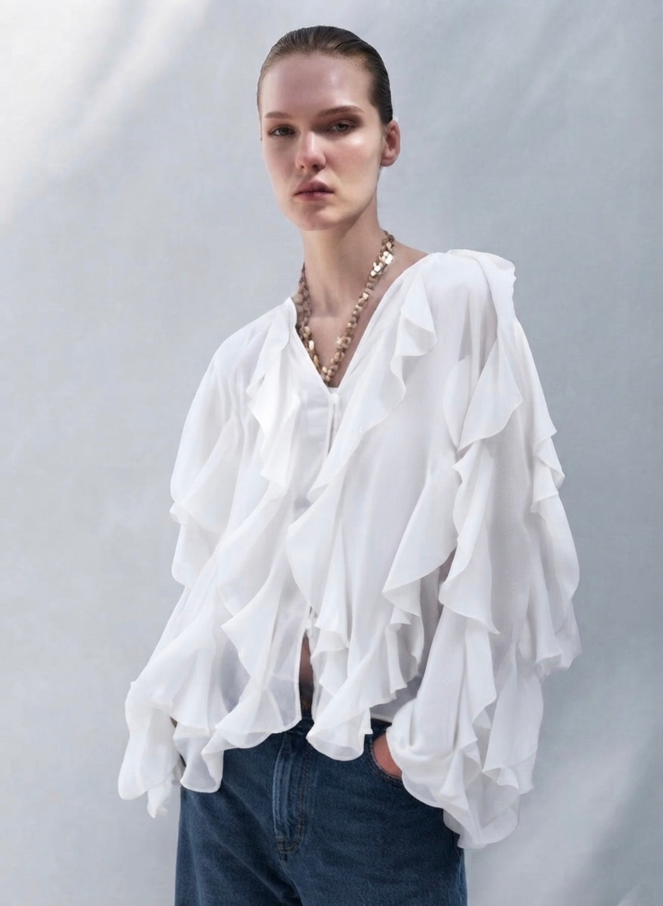 Blusa de Olanes