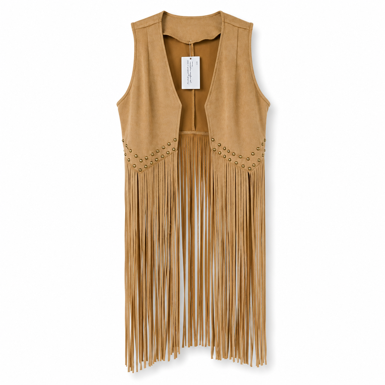 Chaleco Midi Western camel