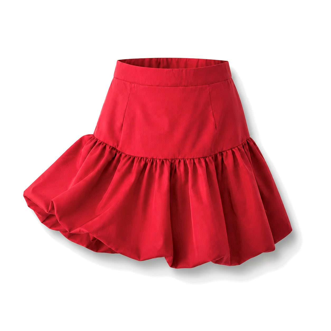 Falda globo roja