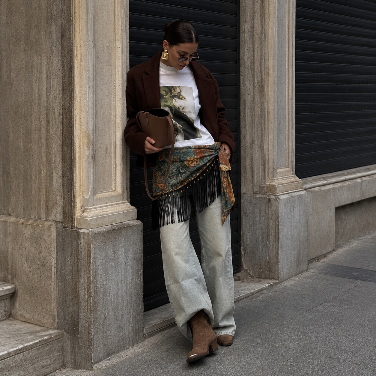 Foulard de flecos