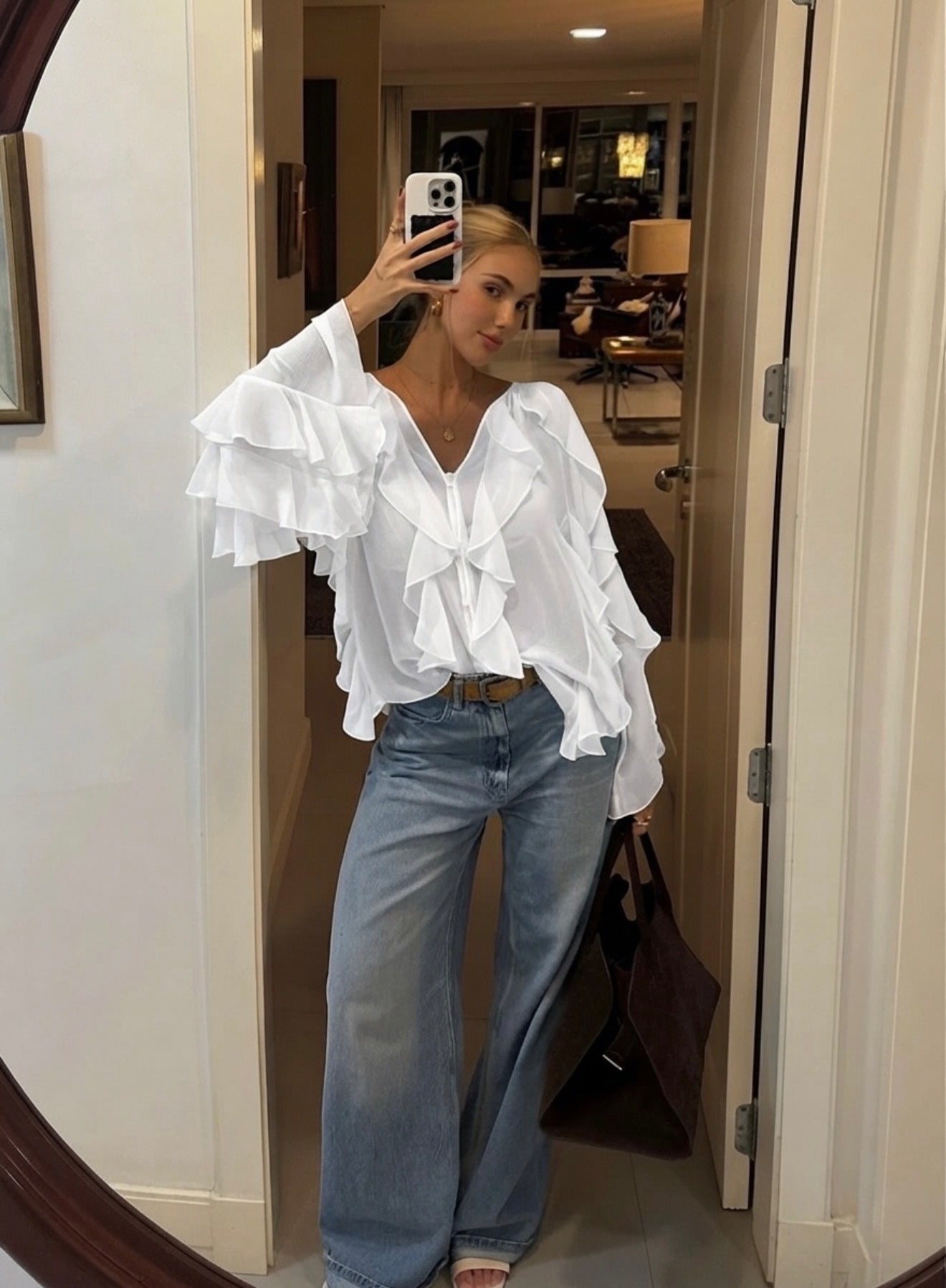 Blusa de Olanes