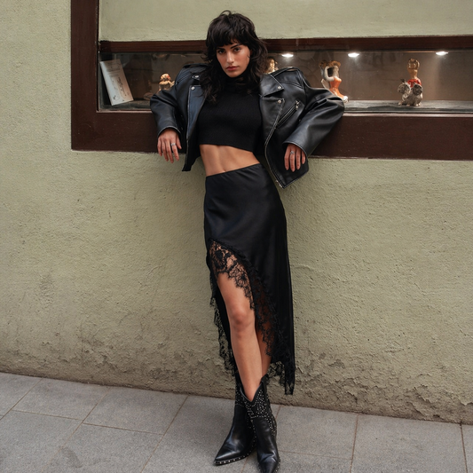 Falda MIDI Asimétrica