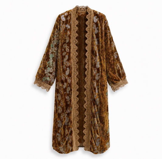 Cardigan Paisley Velvet