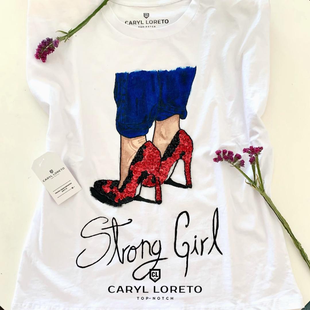 Blusa con hombreras Strong Girl